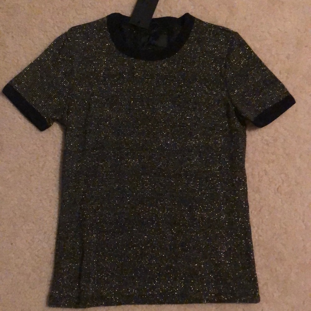 R+A metallic shirt XS